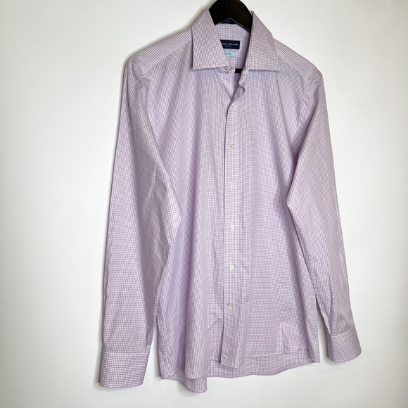 Peter Millar Shirt Button Up Flex Finish Long Sleeve - Picture 2 of 5
